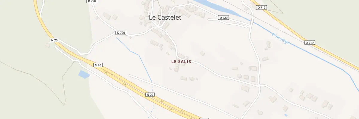 Plan du 2 Le Salis à Perles-et-Castelet