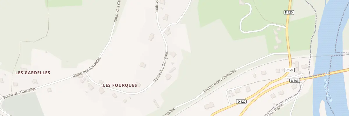 Plan du 5458 Les Fourques à Puybrun