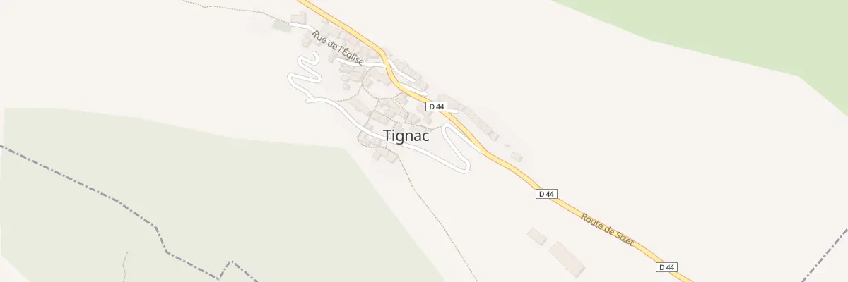 Plan du 14 Village de Tignac à Tignac