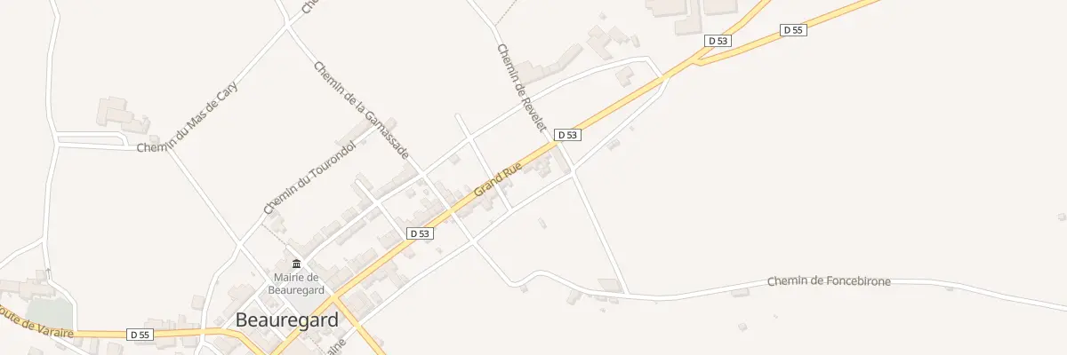 Plan du 36 Grand Rue à Beauregard