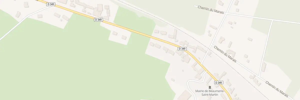 Plan du 34 Rte Nationale à Beaumerie-Saint-Martin