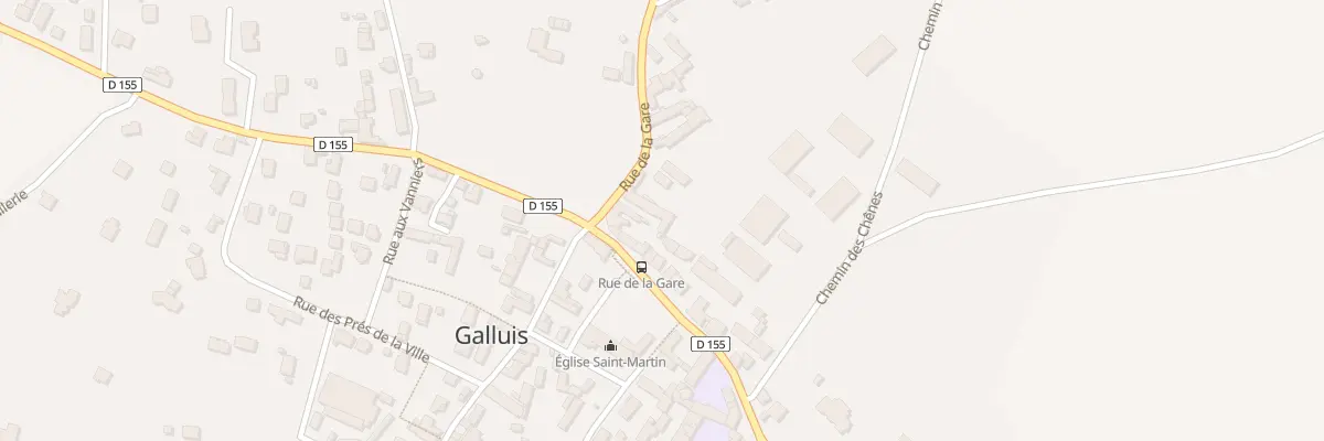 Plan du 2 Rue de la Gare à Galluis