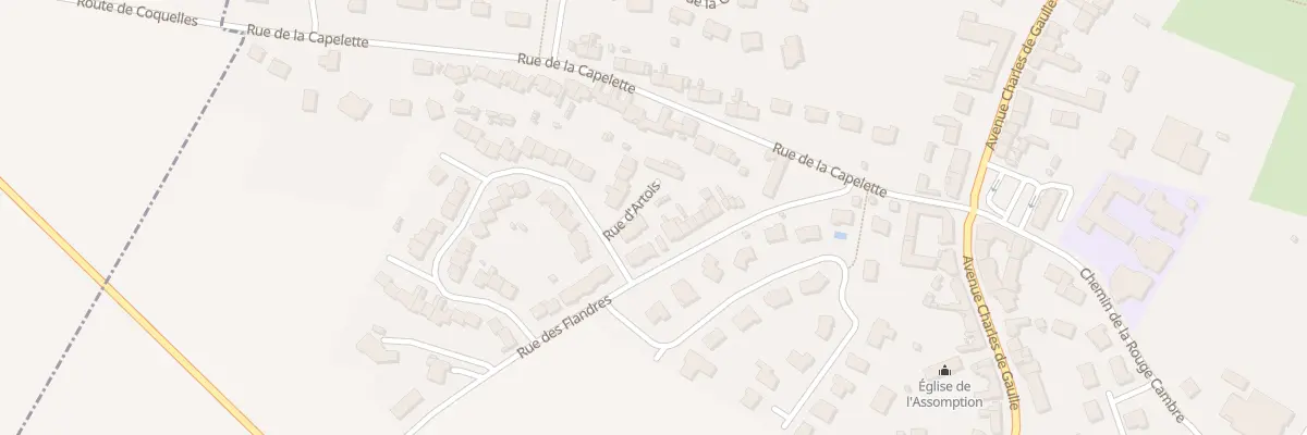 Plan du 6A Rue d’Artois à Coquelles