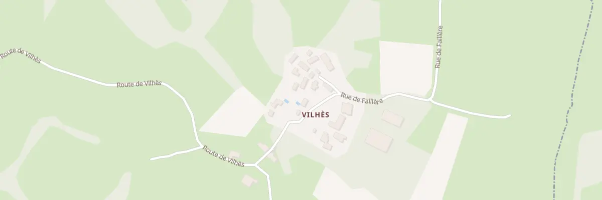 Plan du 637F Vilhes à Bio
