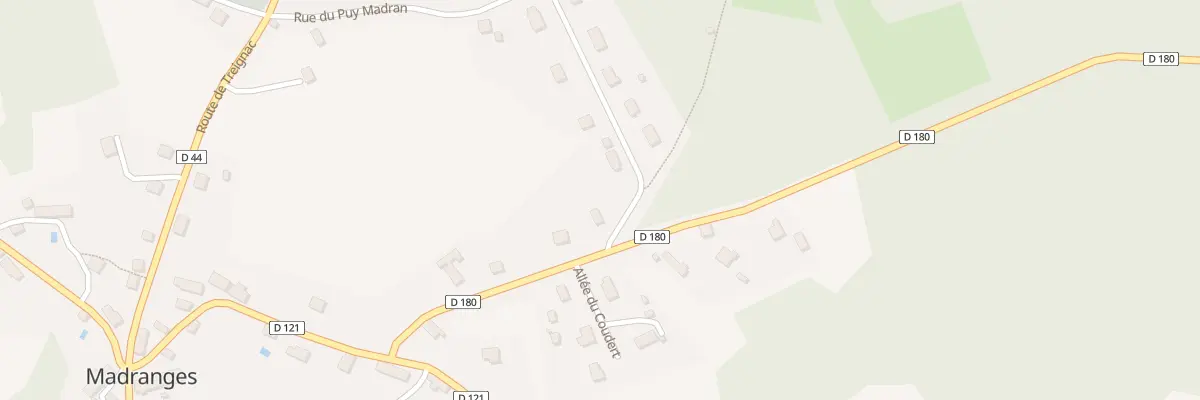 Plan du 1 Rue du Puy Madran à Madranges