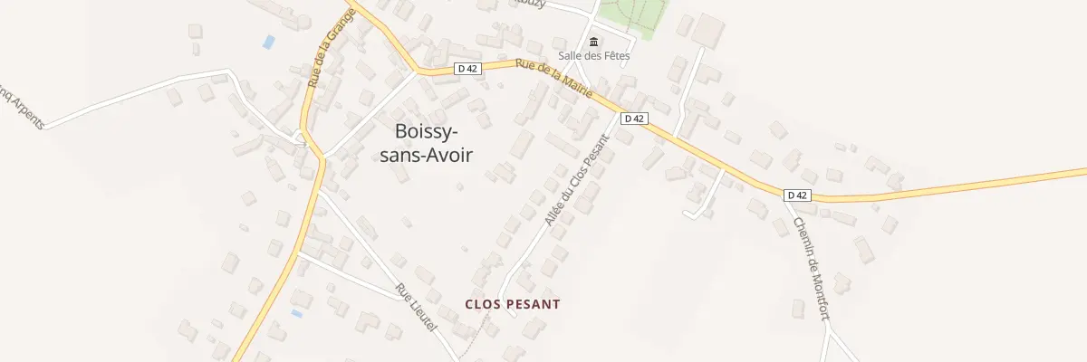 Plan du 10 All du Clos Pesant à Boissy-sans-Avoir