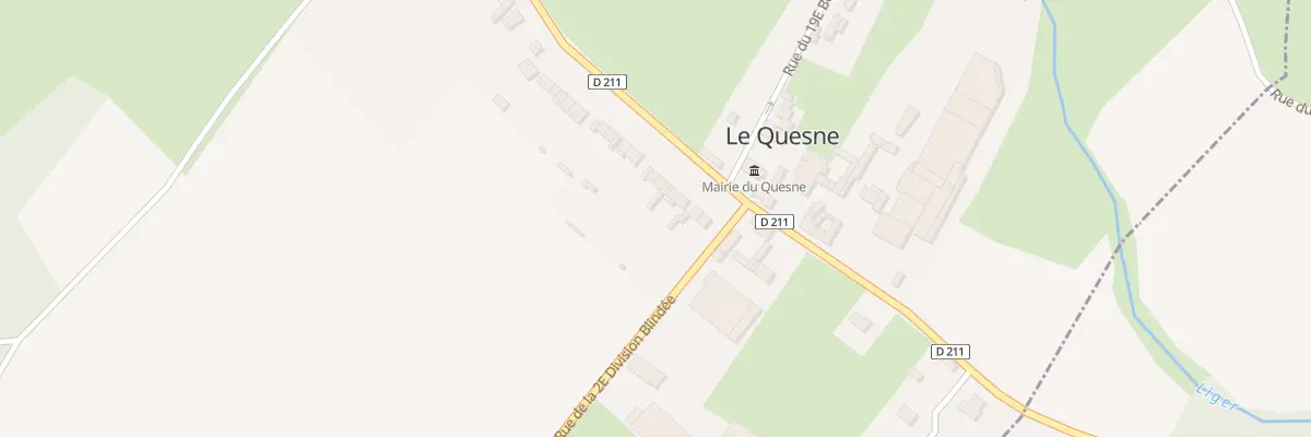 Plan du 15 Rue de la Liberation 1944 au Quesne