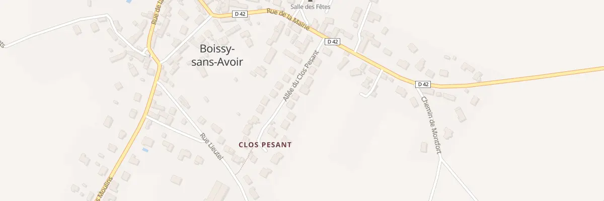 Plan du 9 All du Clos Pesant à Boissy-sans-Avoir