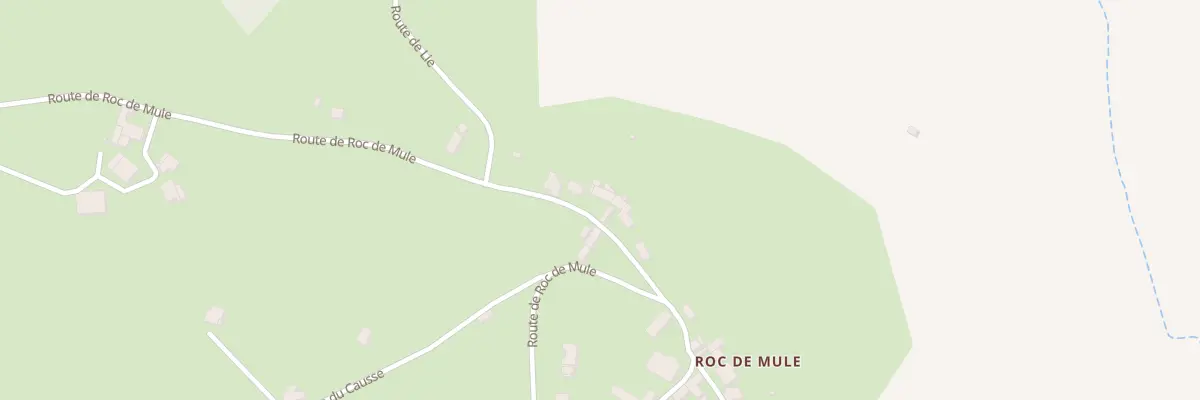Plan du 1602 Rte du Roc de Mule à Liourdres