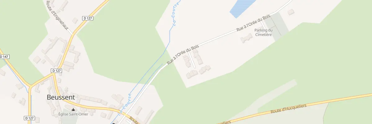 Plan du 2 Rue à l’Orée du Bois à Beussent