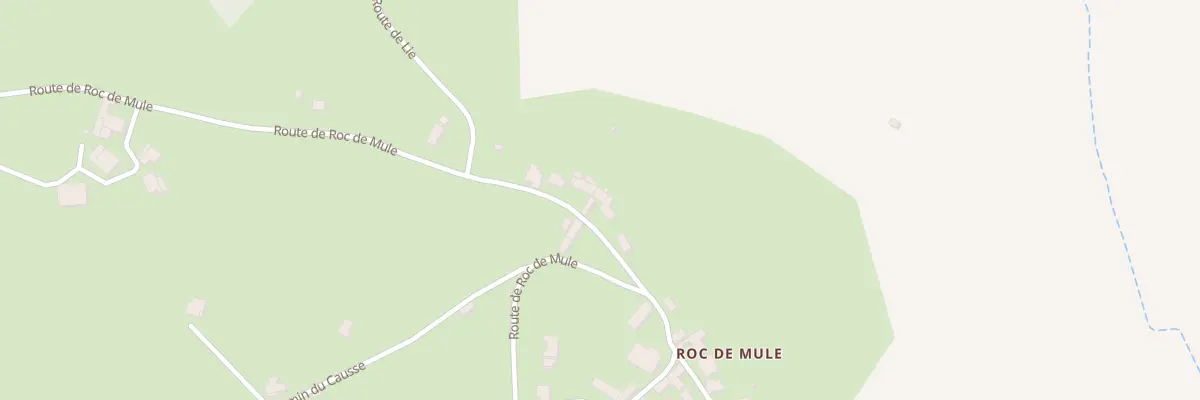 Plan du 1592 Rte du Roc de Mule à Liourdres