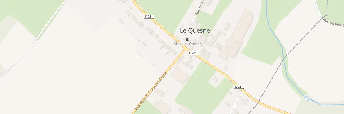 Plan du 9 Rue de la Liberation 1944 au Quesne