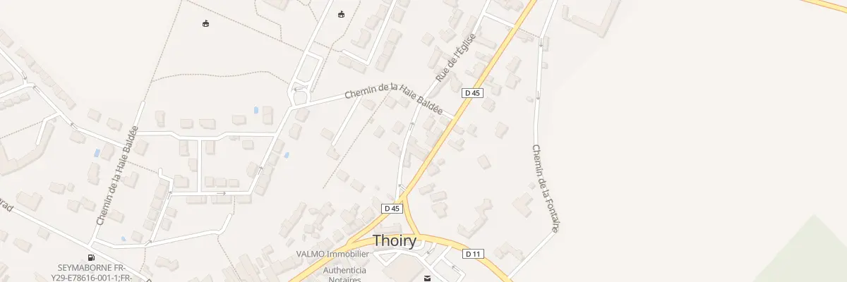 Plan du 17 Rte de Maule à Thoiry