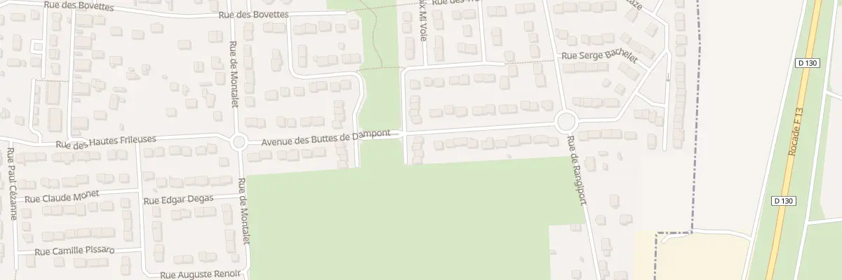 Plan du 10 Sen de la Coulée Verte à Issou
