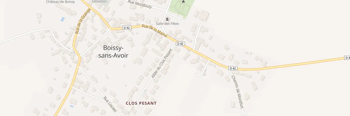 Plan du 1 All du Clos Pesant à Boissy-sans-Avoir