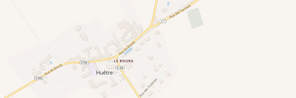 Plan du 46 Rue du Bourg à Huêtre