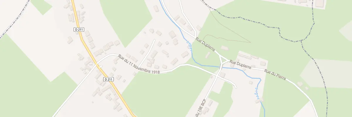 Plan du 23 Rue du 11 Novembre 1918 au Quesne