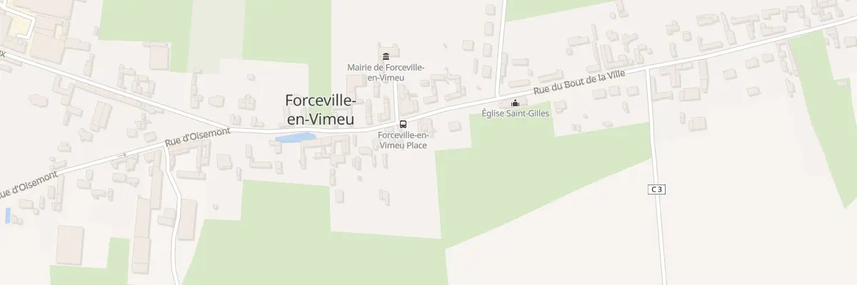 Plan du 20 Gr Grande Rue à Forceville-en-Vimeu