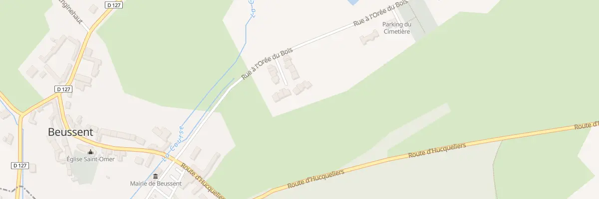 Plan du 13 Rue à l’Orée du Bois à Beussent