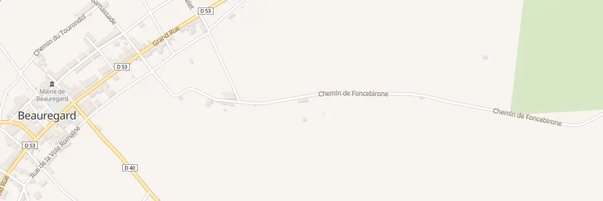 Plan du 178 Che de Foncebirone à Beauregard