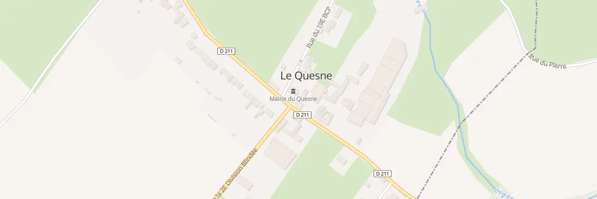 Plan du 18 Rue de la Liberation 1944 au Quesne