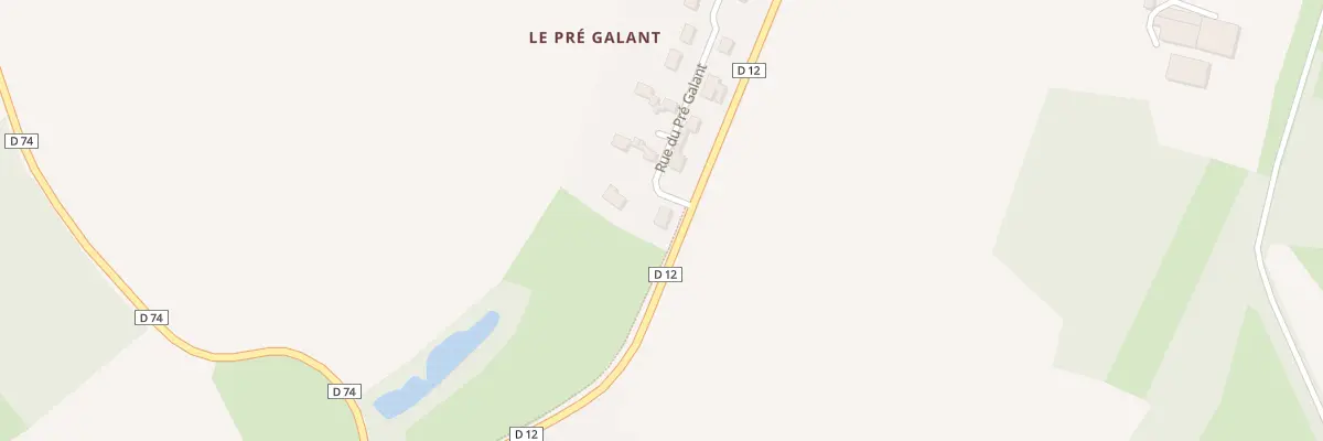Plan du 2 Rue du Pre Galant à Jeu-les-Bois