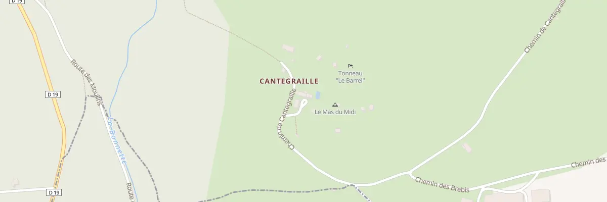 Plan du 5140 Cantegraille à Saint-Projet