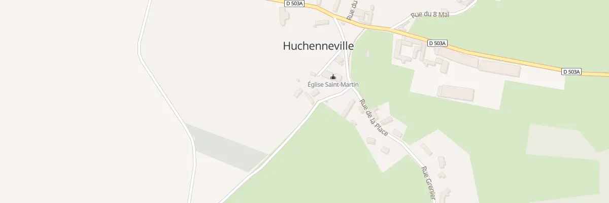 Plan du 6 Rue de la Place à Huchenneville