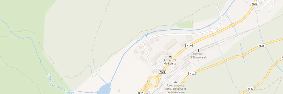 Plan du 5005 Prats de Fournie à L’Hospitalet-près-l’Andorre