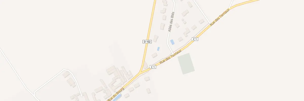 Plan du 60 Rue des Terriaux à Huêtre
