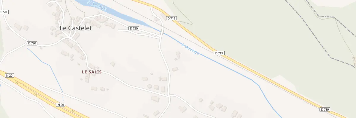 Plan du 1 Croix des Fourches à Perles-et-Castelet