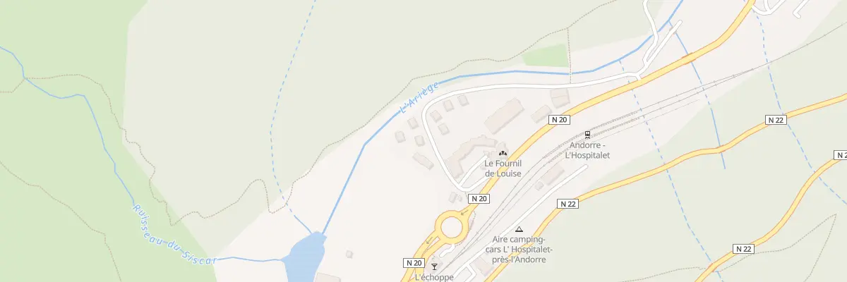 Plan du 5001 Prats de Fournie à L’Hospitalet-près-l’Andorre