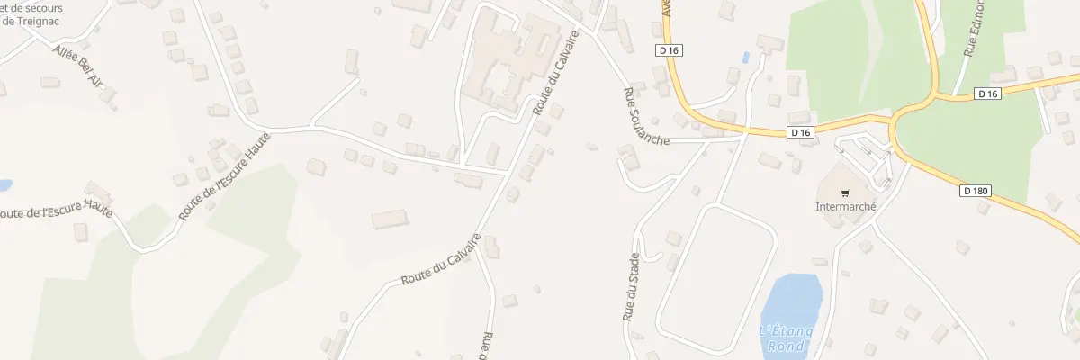 Plan du 3T Rte du Calvaire à Treignac