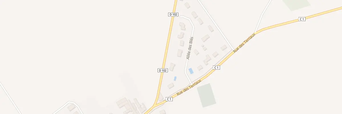 Plan du 87 Rue de la Plaine à Huêtre