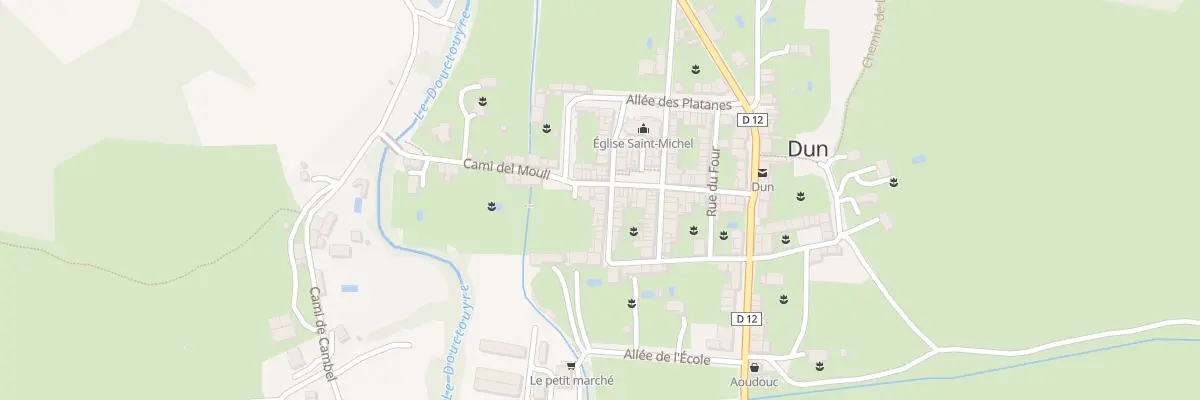 Plan du 54 Le Village à Dun