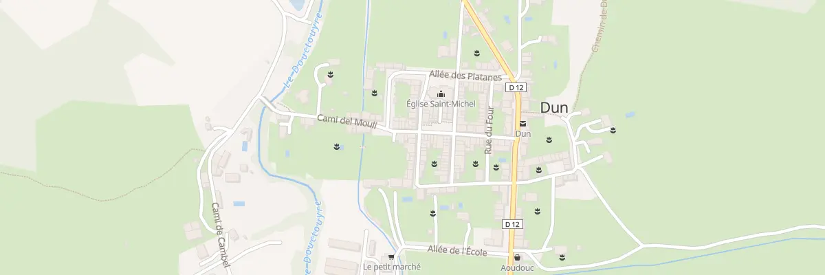 Plan du 53 Le Village à Dun