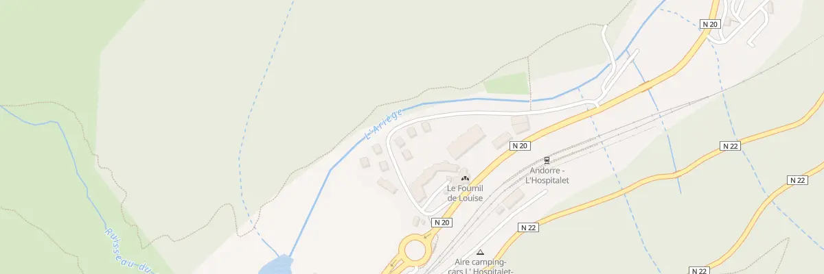 Plan du 5003 Prats de Fournie à L’Hospitalet-près-l’Andorre