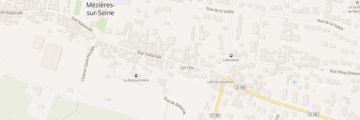 Plan du 92 Rue Nationale à Mézières-sur-Seine