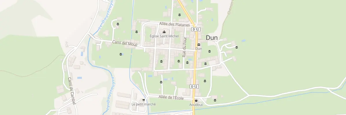 Plan du 90A Le Village à Dun