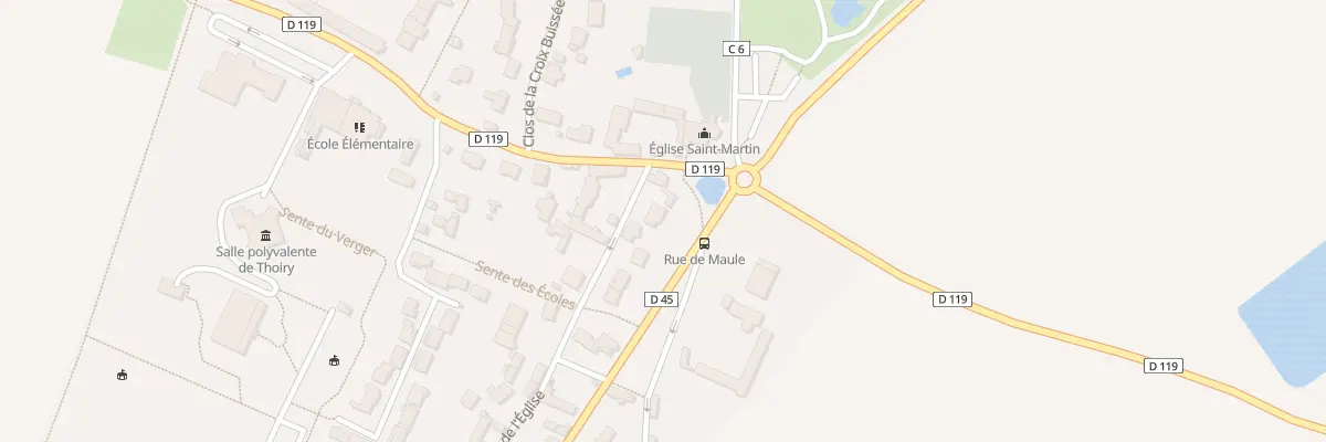 Plan du 45 Rte de Maule à Thoiry