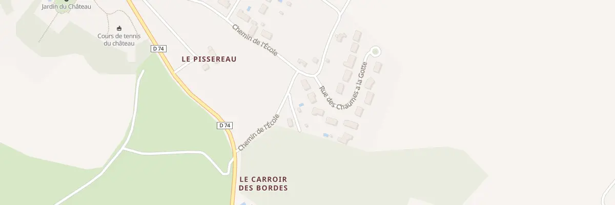Plan du 4 All des Chaumes a la Gotte à Jeu-les-Bois