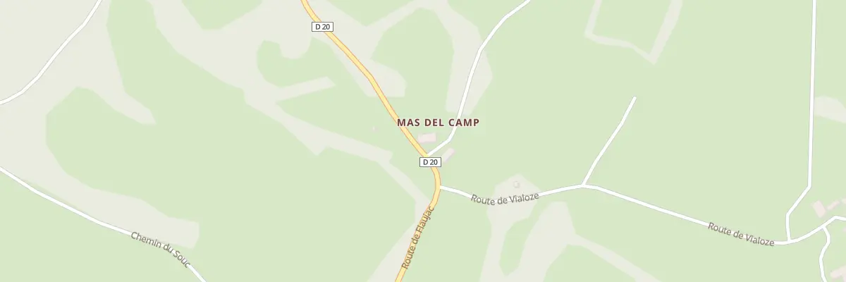 Plan du 85A Hameau du Mas Del Camp à Issendolus