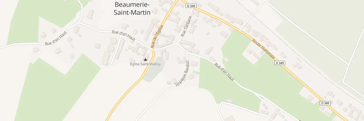 Plan du 9 Rue d’En Haut à Beaumerie-Saint-Martin