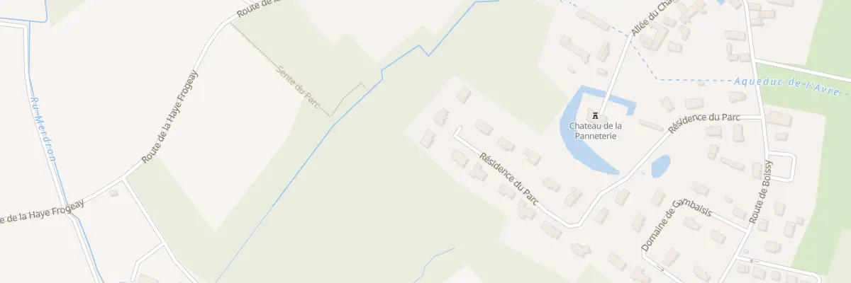 Plan du 1 Res du Parc à Autouillet