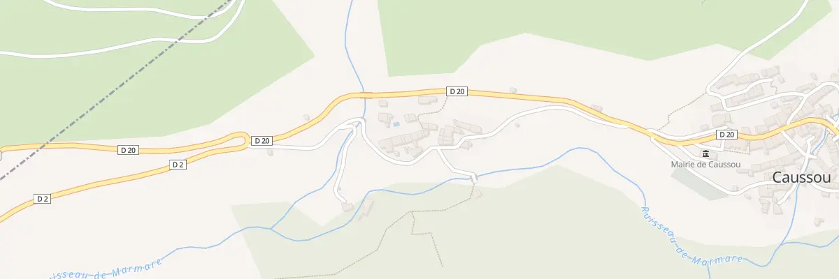 Plan du 3 Savenac à Caussou