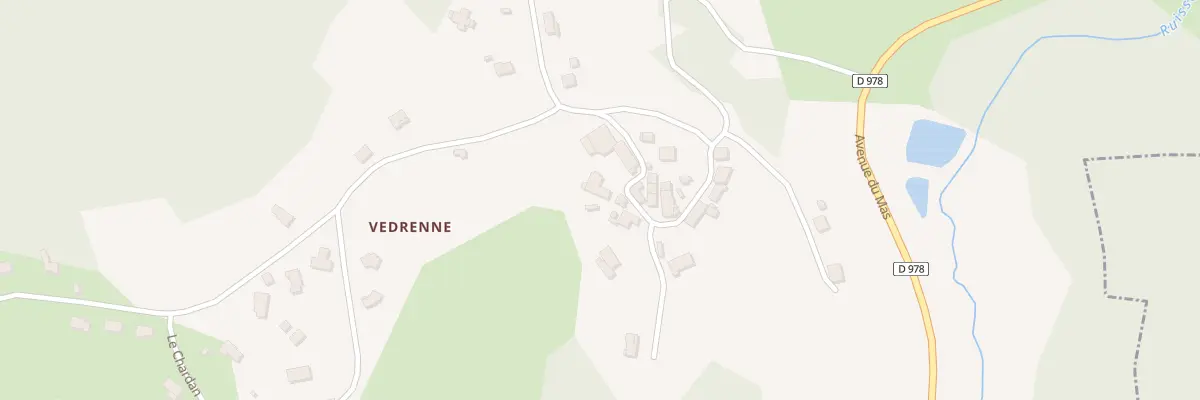 Plan du 21 Vedrenne à Chanac-les-Mines
