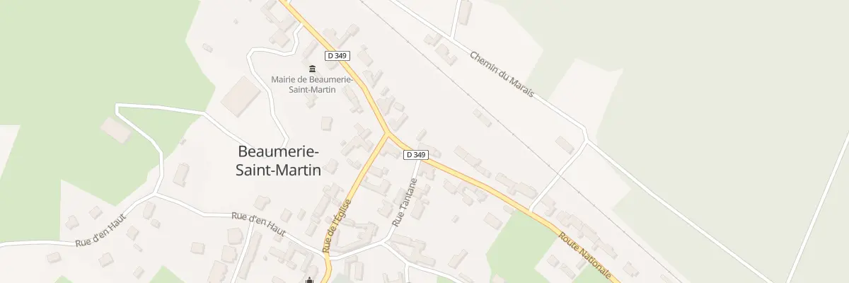 Plan du 67 Rte Nationale à Beaumerie-Saint-Martin