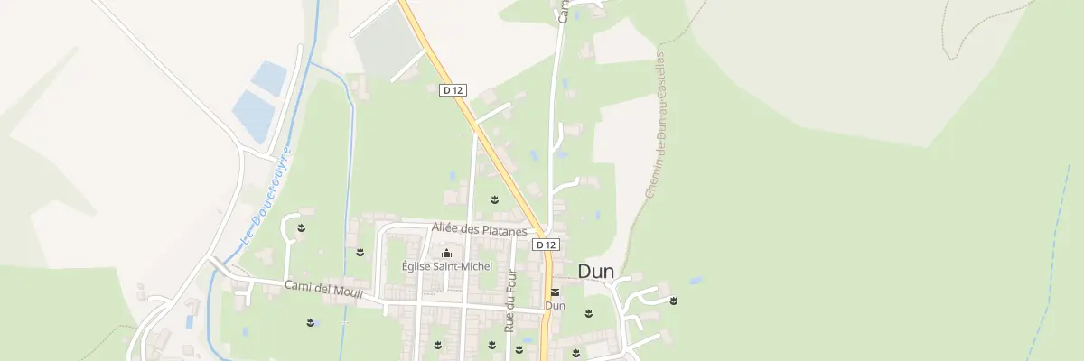 Plan du 267 Le Village à Dun