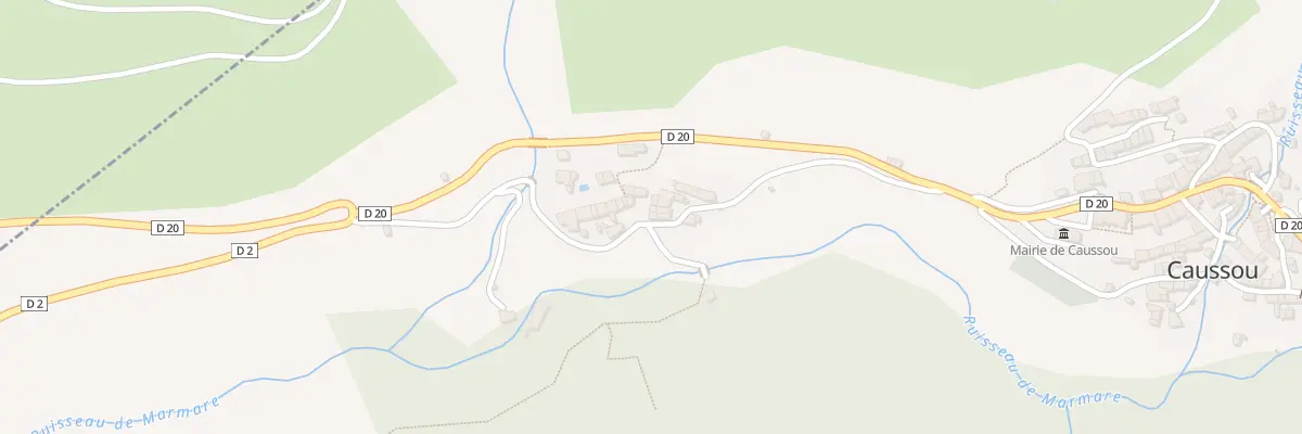 Plan du 9 Savenac à Caussou