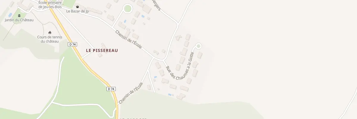 Plan du 3 All des Chaumes a la Gotte à Jeu-les-Bois
